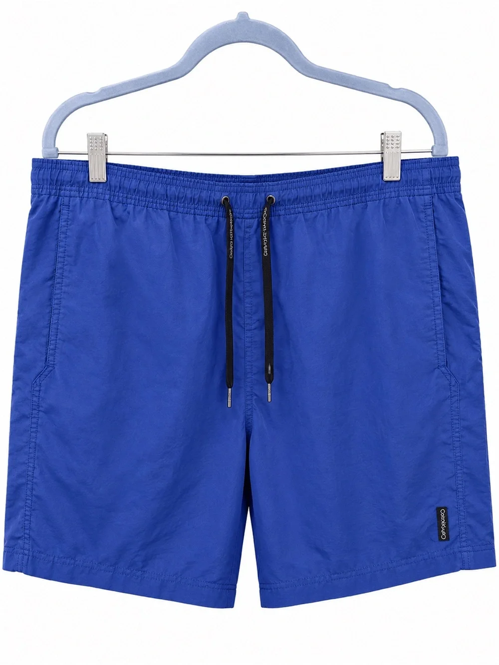 Calvin Klein Royal Blue Swim Trunks with Black Drawstring